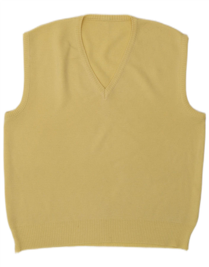 Débardeur vintage pour hommes jaune moyen