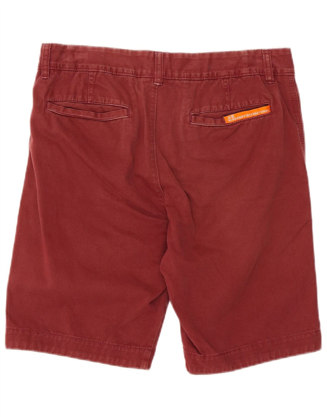 Superdry Short Chino Homme Petit W32 Marron Coton