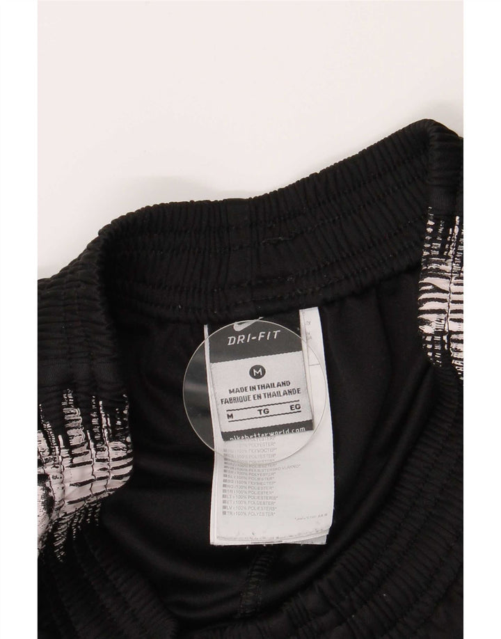 Nike Pantalon de survêtement Dri Fit pour homme en polyester à fines rayures noires moyennes