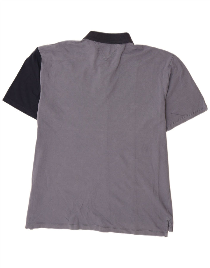 TOMMY HILFIGER Polo Homme 2XL Multicolore Colourblock Coton