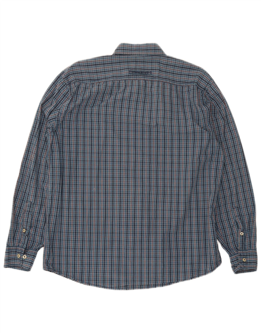 Camel Active Chemise Homme Large Bleu Marine Vichy Coton