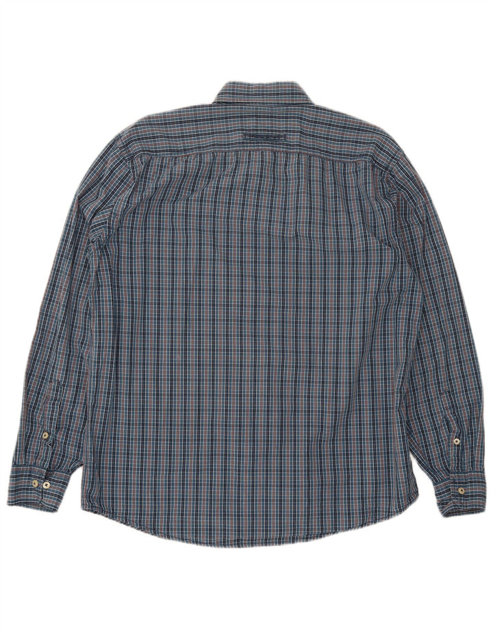 Camel Active Chemise Homme Large Bleu Marine Vichy Coton