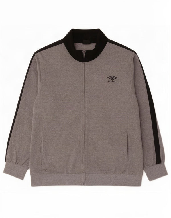 Umbro Veste de Survêtement Homme IT 60 3XL Gris Colorblock Coton
