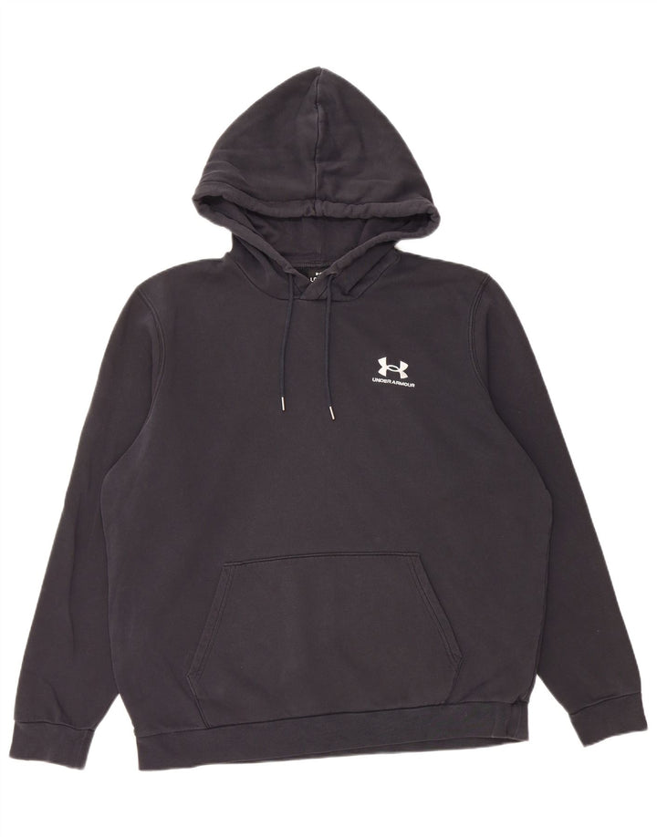 Under Armour Pull à capuche pour homme en coton noir Large