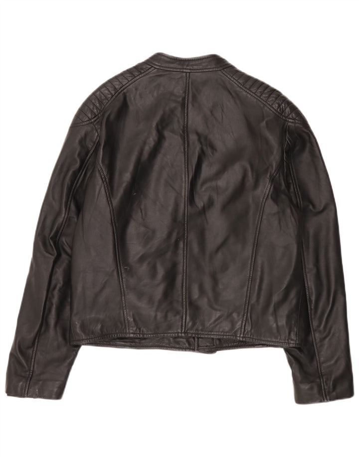 Basile Veste en cuir pour homme UK 38 Medium Noir