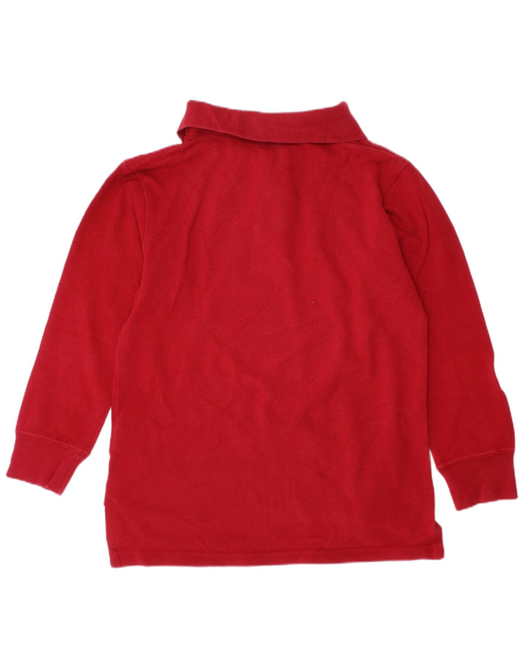 POLO RALPH LAUREN Polo à manches longues pour garçon 3-4 ans Rouge Coton