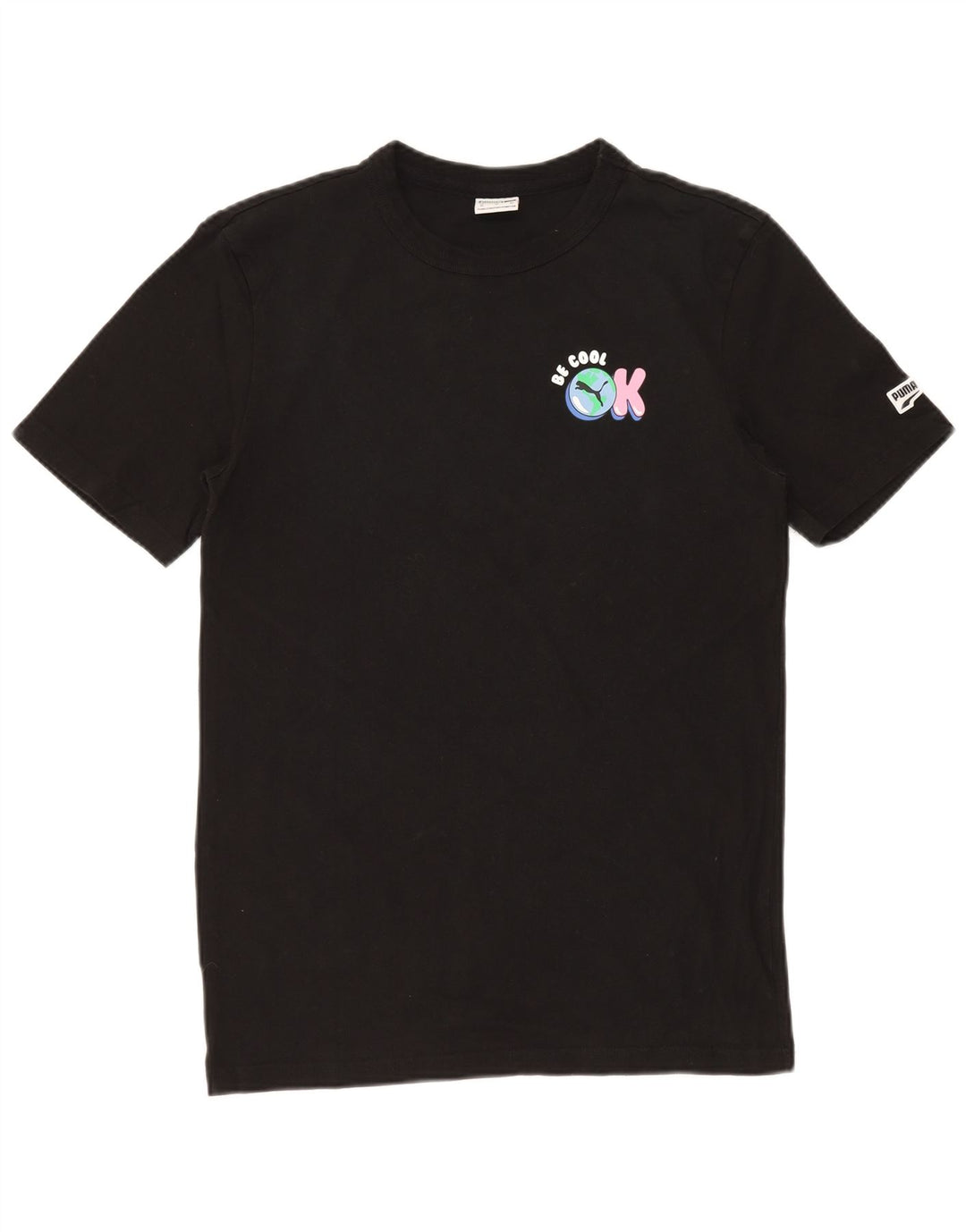 PUMA T-shirt graphique pour homme XS Noir Coton