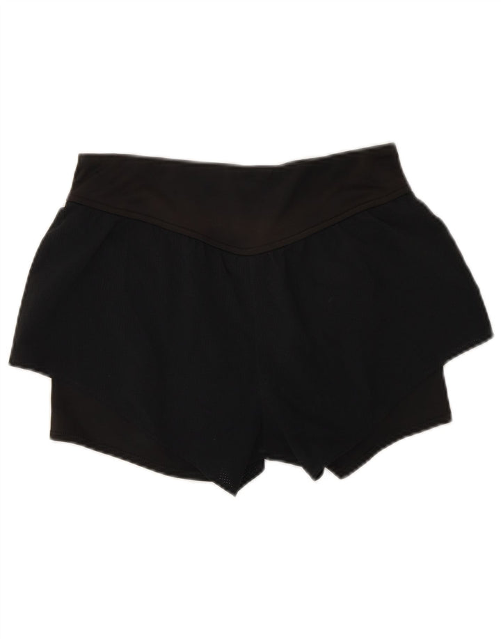 Reebok Short de sport Speedwick Femme UK 8/10 Petit Noir Polyester