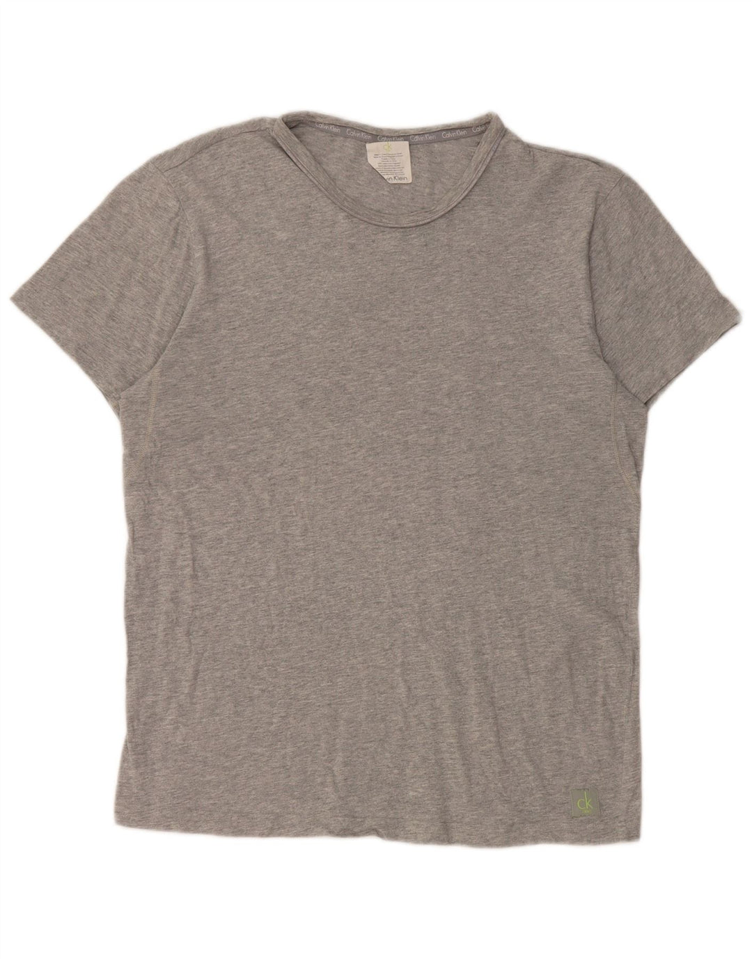 Calvin Klein T-Shirt Homme Gris Moyen Moucheté Coton