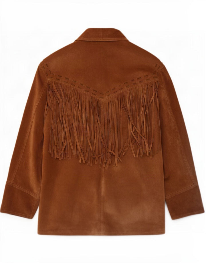 veste en daim homme vintage UK 38 Brun moyen