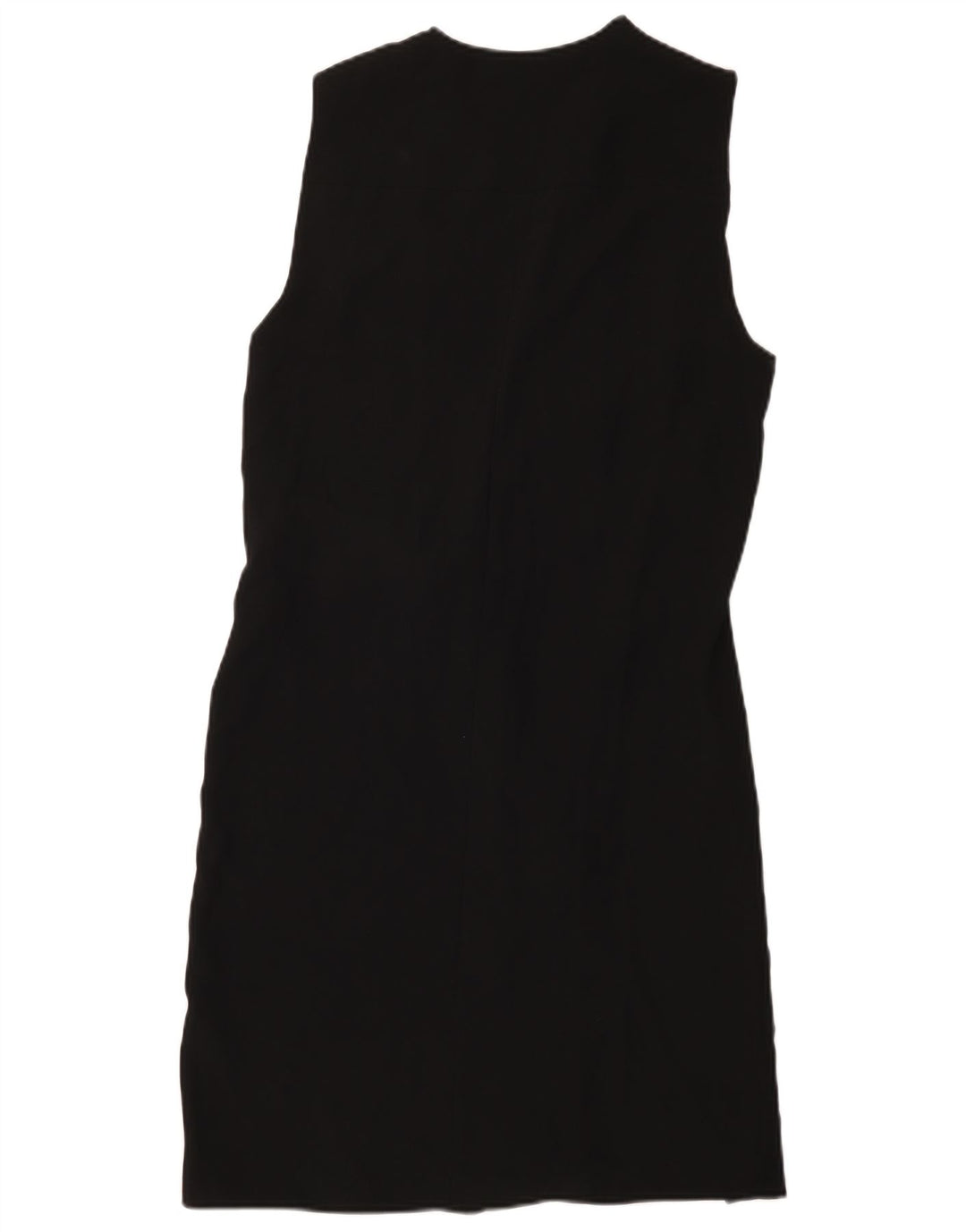 Zara Robe portefeuille sans manches pour femme UK 44 Noir moyen