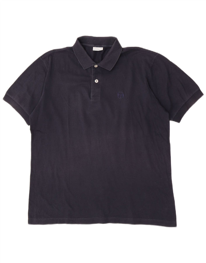 Sergio Tacchini Polo Homme Grand Bleu Marine Coton