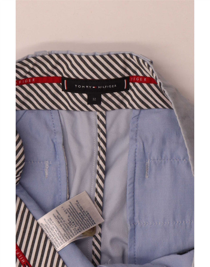 Tommy Hilfiger Short Chino Homme W32 Bleu Moyen Coton