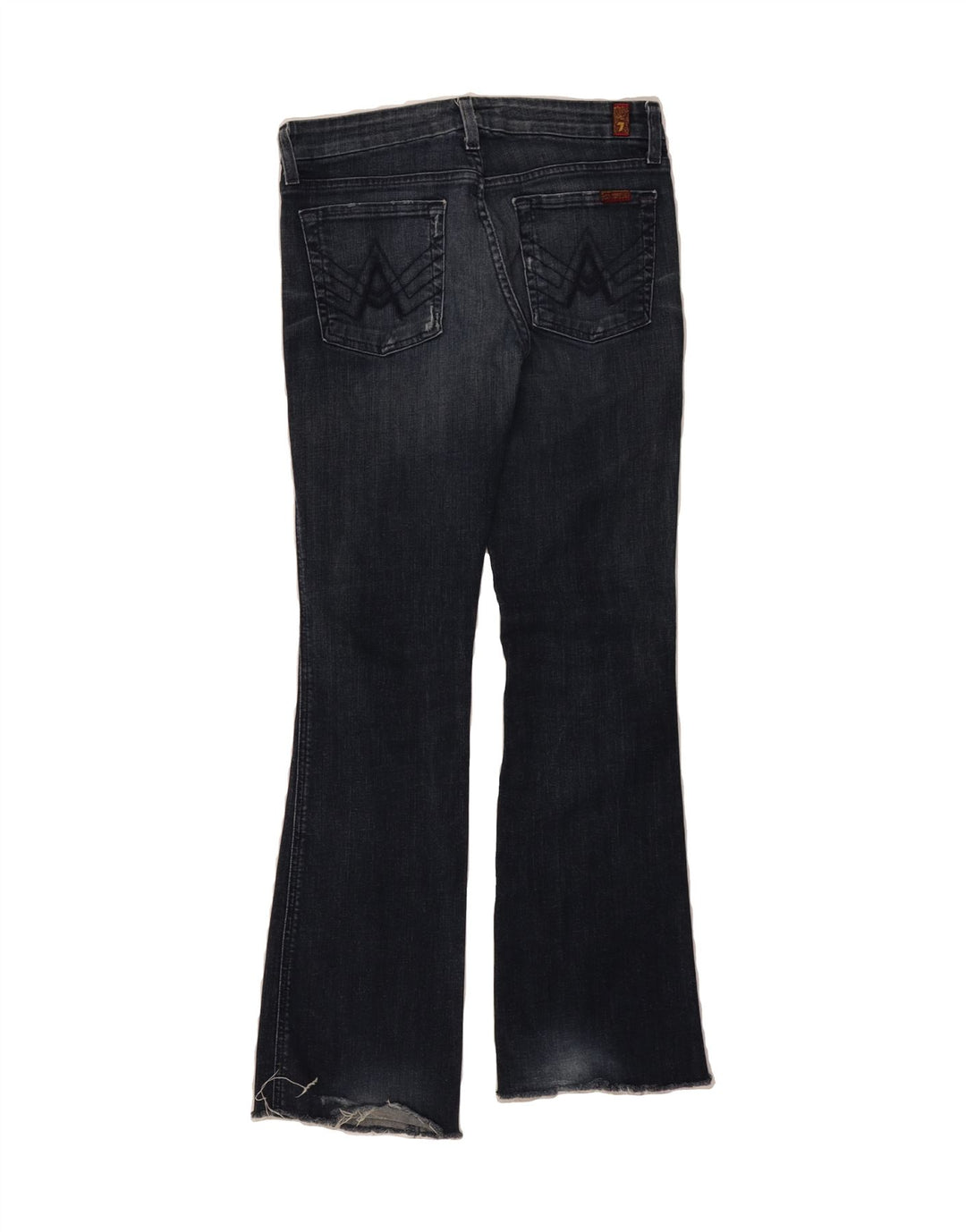 7 FOR ALL MANKIND Womens Bootcut Jeans W27 L31 Blue Cotton Vintage 7 For All Mankind and Second-Hand 7 For All Mankind from Messina Hembry 
