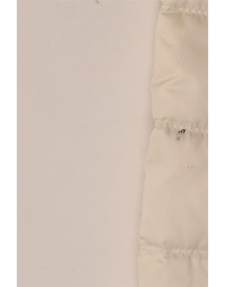 CALVIN KLEIN JEANS Veste matelassée surdimensionnée pour femme UK 10 Small Off White