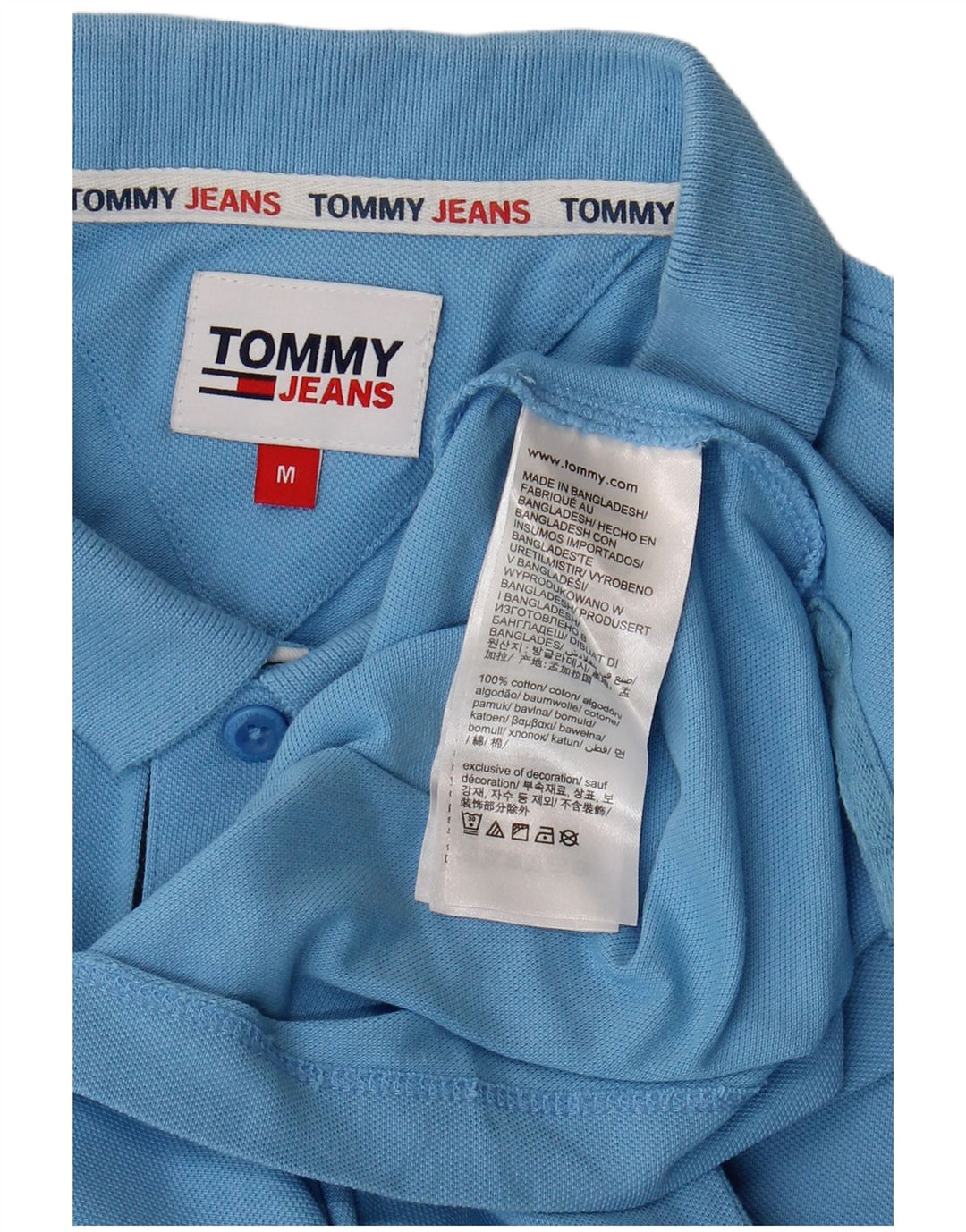 Tommy Hilfiger Polo Homme Bleu Moyen Coton
