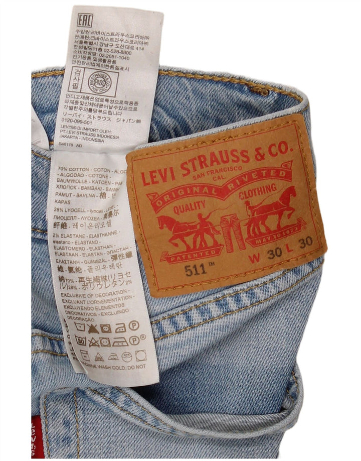 Levi's Jean Slim 511 Homme Bleu W30 L30 Coton