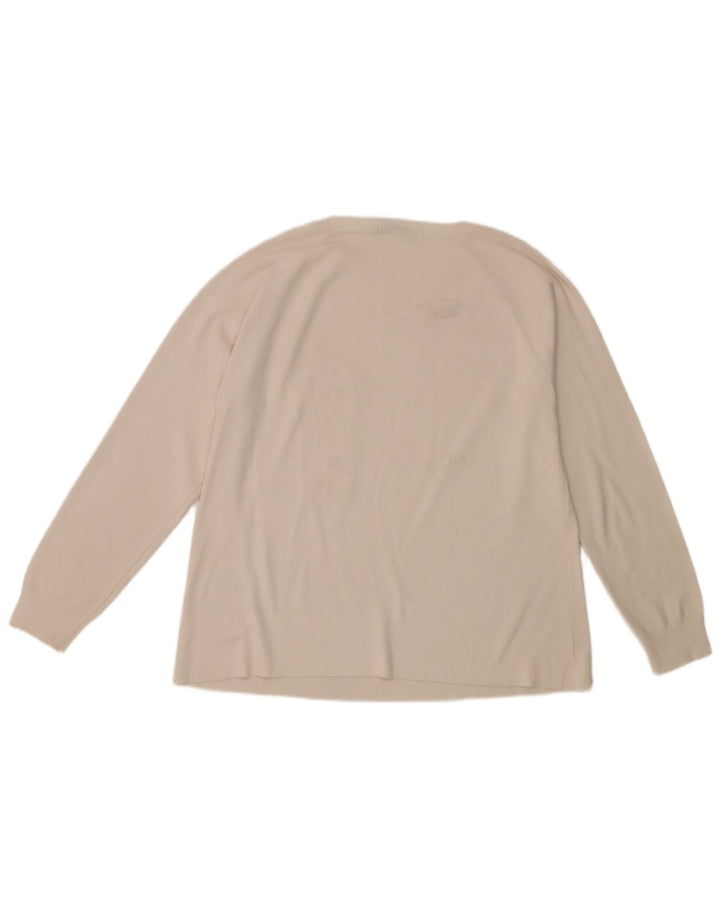 Max Mara Pull ras du cou pour femme UK 14 Medium Off White