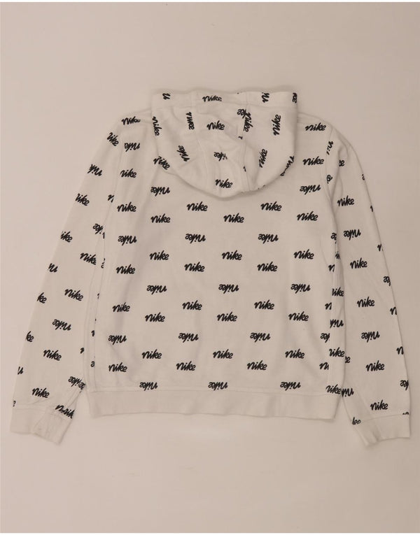 Nike Pull à capuche graphique coupe standard pour garçon 13-14 ans XL Blanc Coton