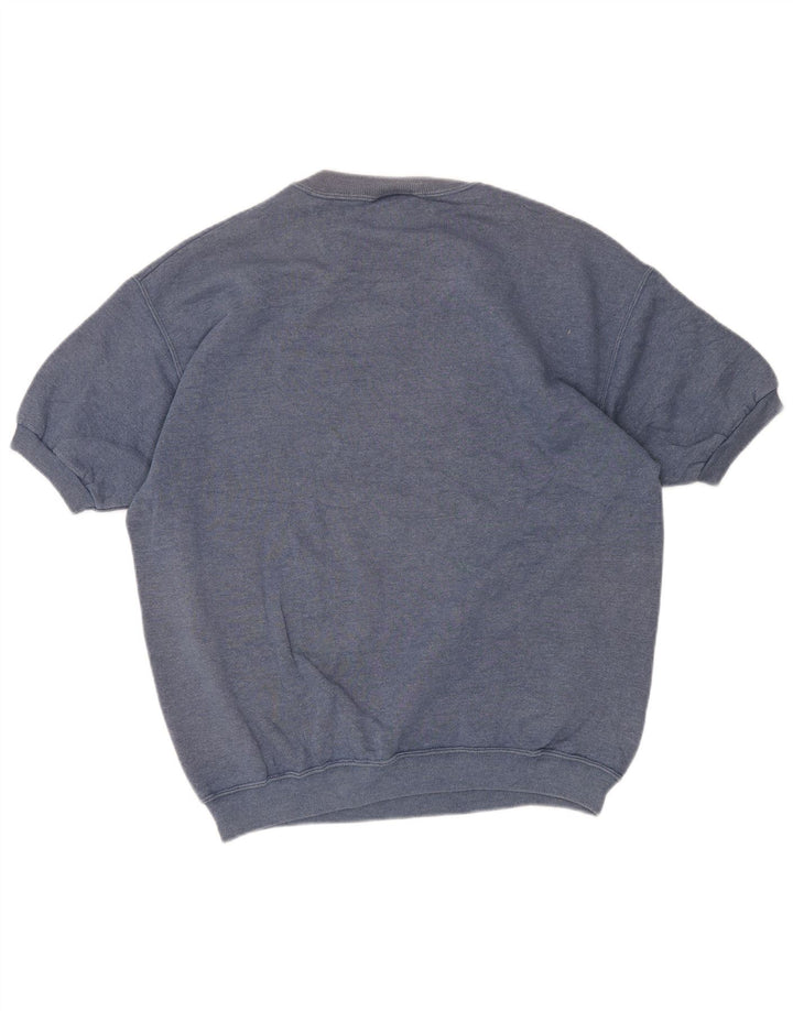 Lee Sweat-shirt à manches courtes pour homme en coton bleu Taille L