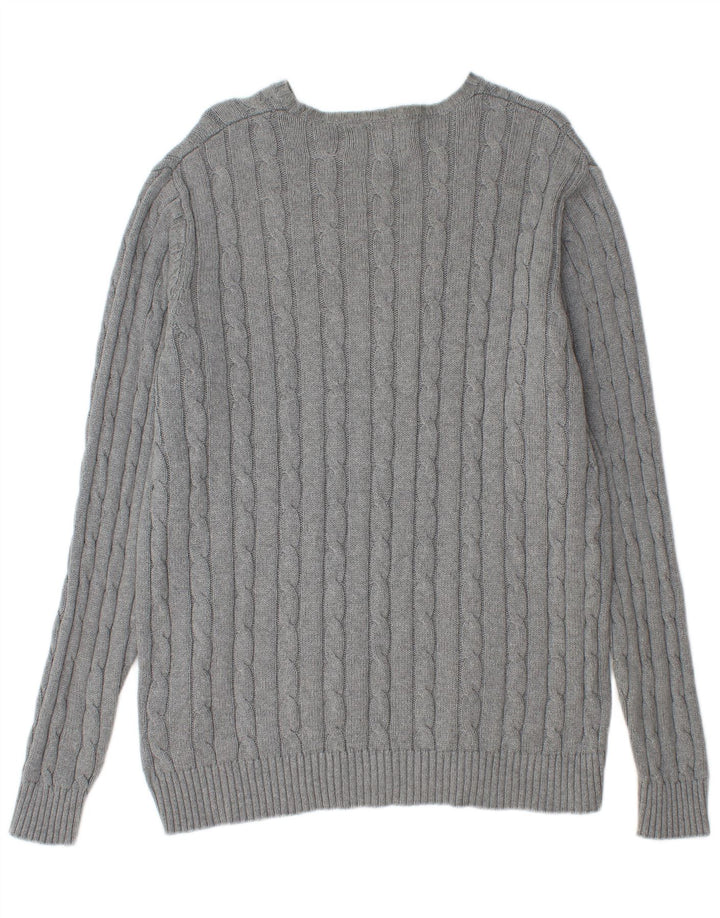 Marks & Spencer Pull bleu Harbour à col bateau pour homme, grand gris