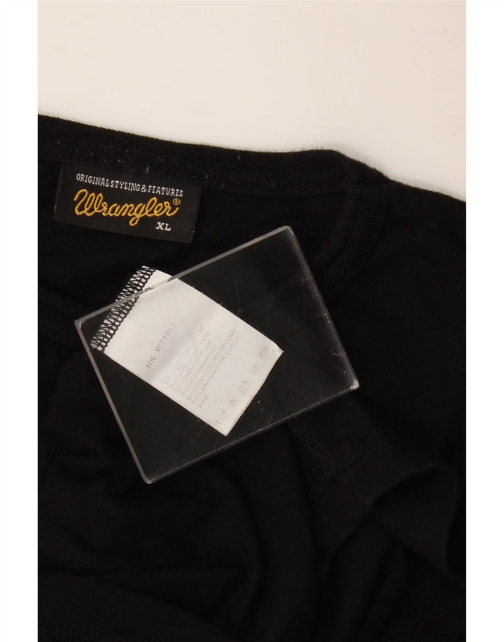 WRANGLER T-Shirt Homme Top XL Noir Coton