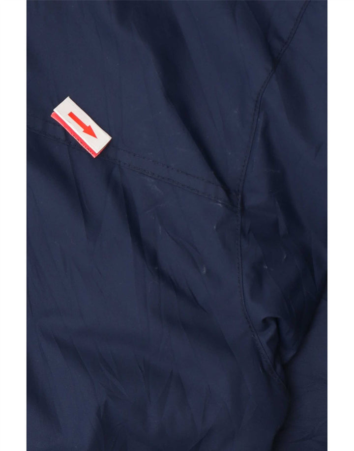 Columbia Veste de pluie à capuche pour homme UK 38 Medium Bleu Marine Nylon