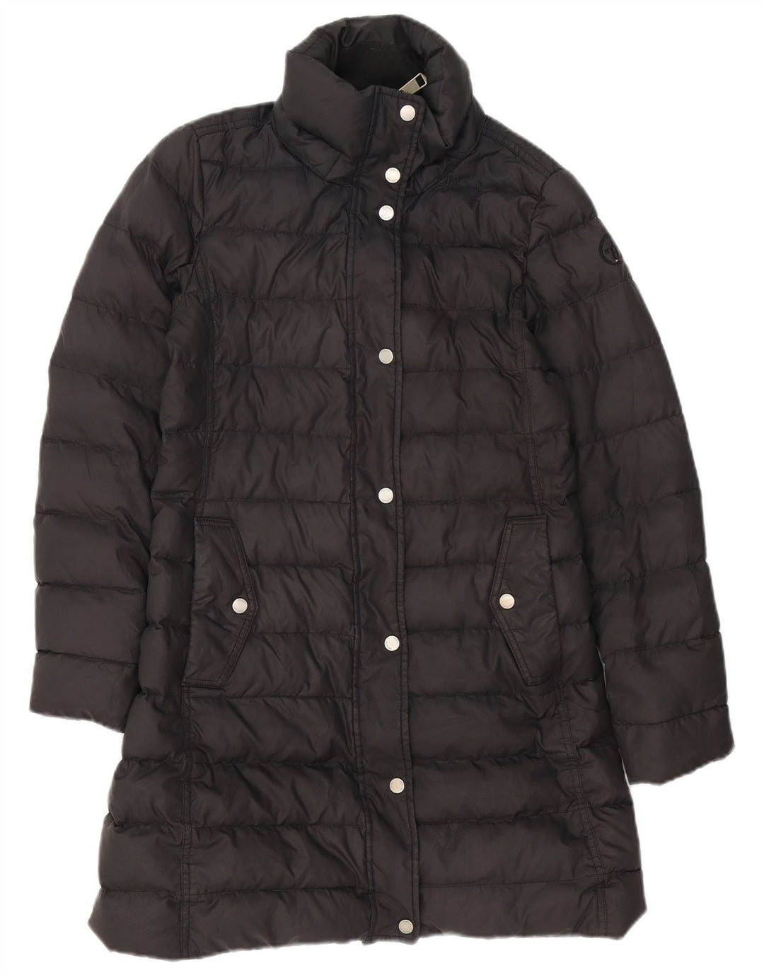 Tommy Hilfiger Manteau rembourré surdimensionné pour femme UK 10 Petit Noir Polyester