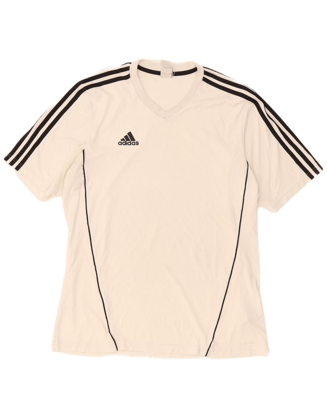 Adidas Hommes Climalite T-Shirt Haut Grand Blanc Polyester