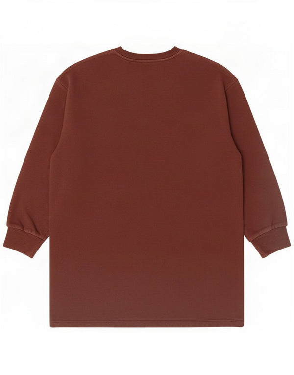 Zara Womens Graphic Sweatshirt Jumper UK 16 Large Marron Coton