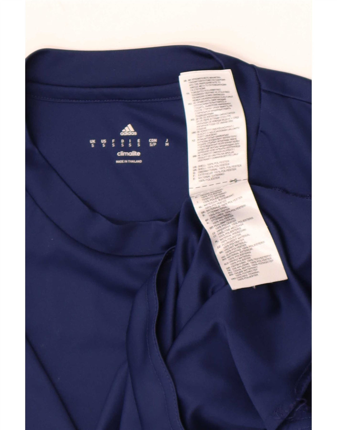 Adidas Hommes Climalite T-Shirt Haut Petit Bleu Marine Polyester