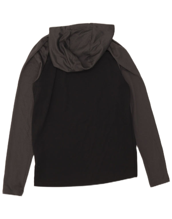 Nike Haut à capuche à manches longues pour homme Petit polyester color block noir