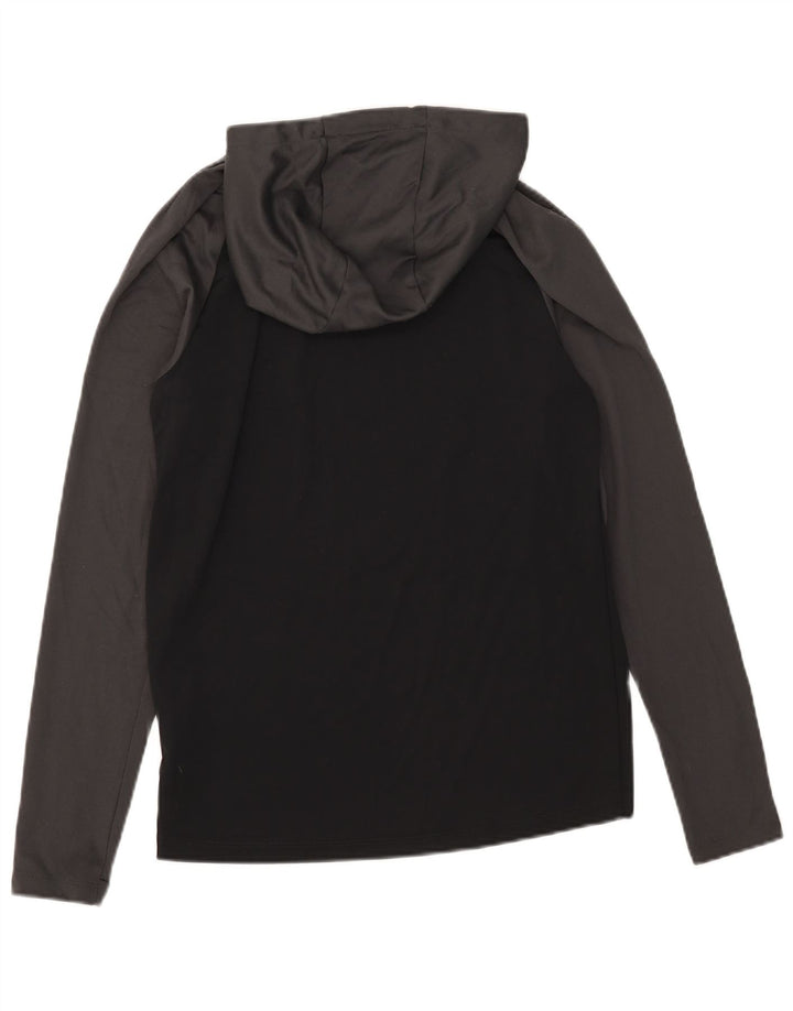 Nike Haut à capuche à manches longues pour homme Petit polyester color block noir