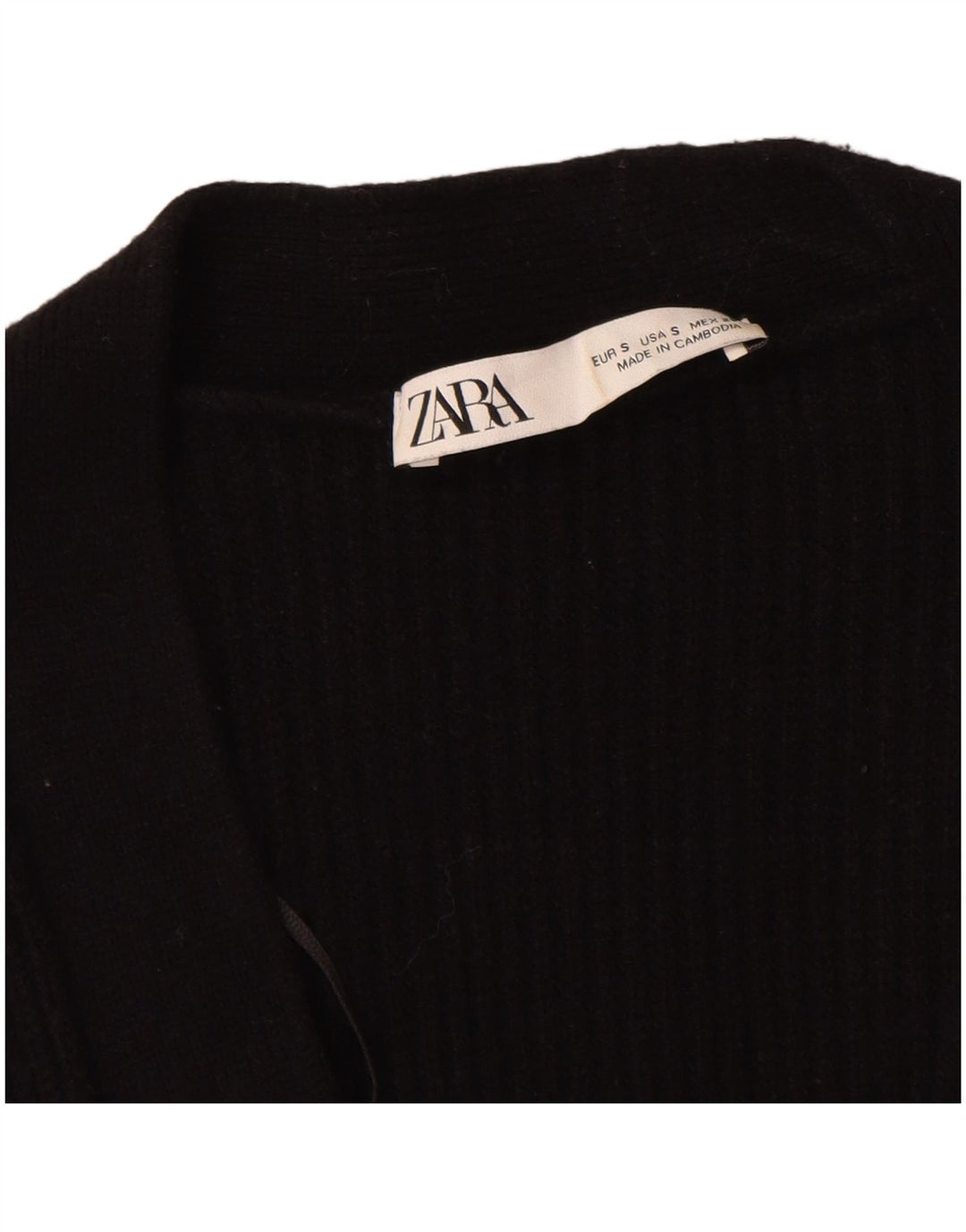 Zara Cardigan surdimensionné pour femme UK 10 Petit Noir