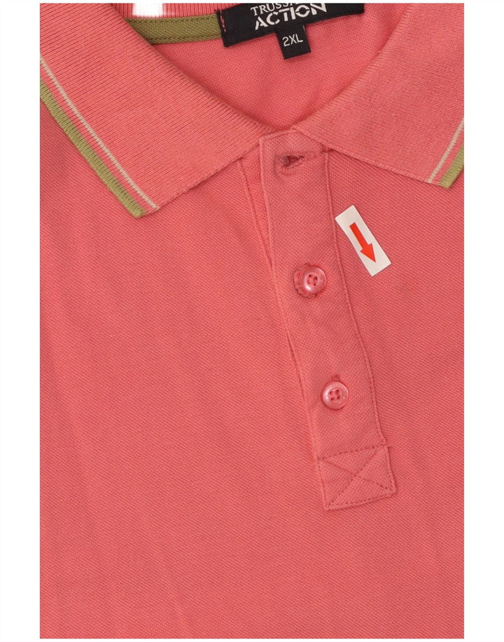 Trussardi Polo Homme 2XL Rose Coton