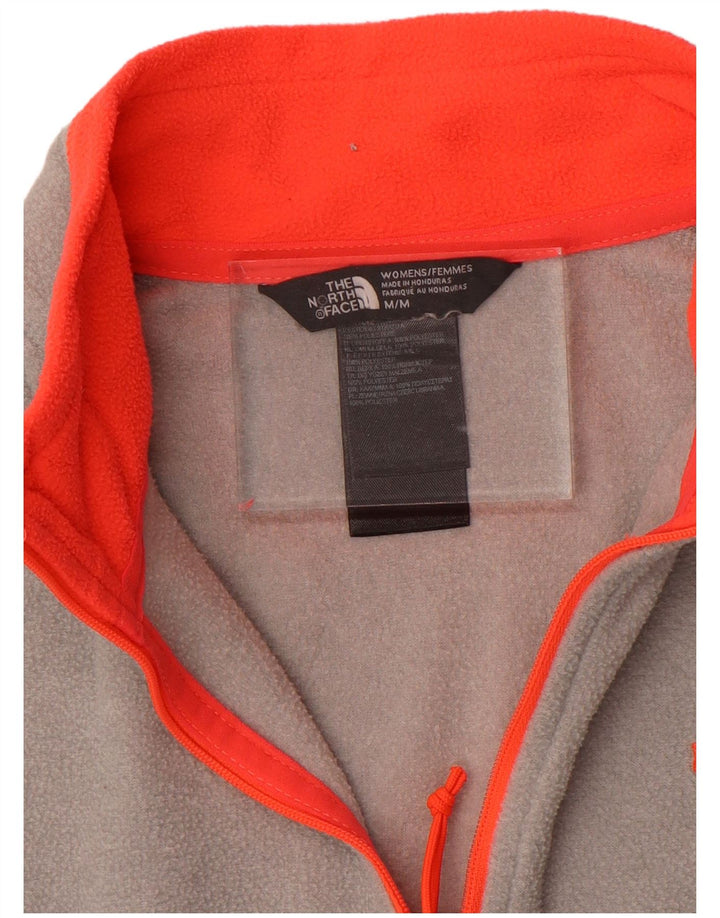 THE NORTH FACE Pull polaire à col zippé pour femme UK 14 Gris moyen Polyester