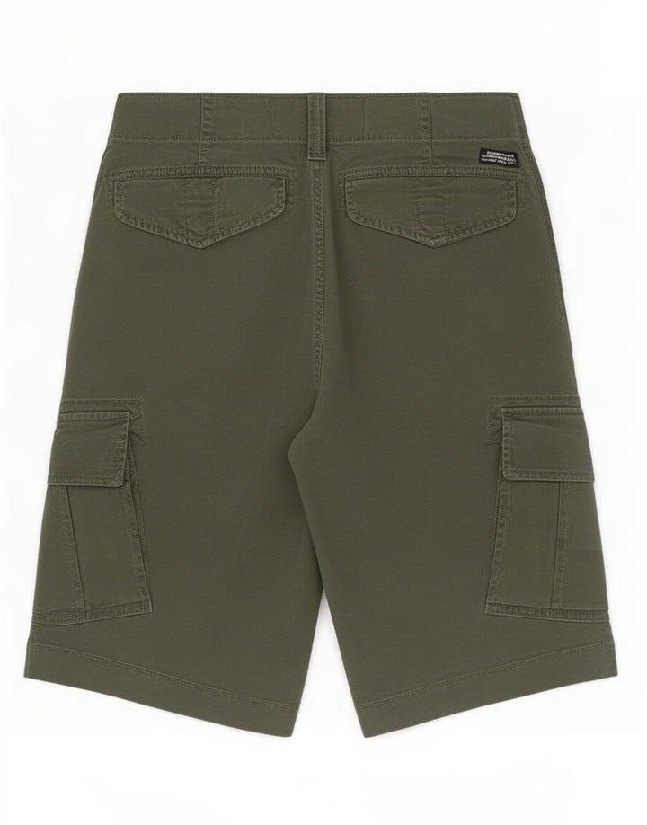 Superdry Short Cargo W30 Homme Vert Moyen Coton