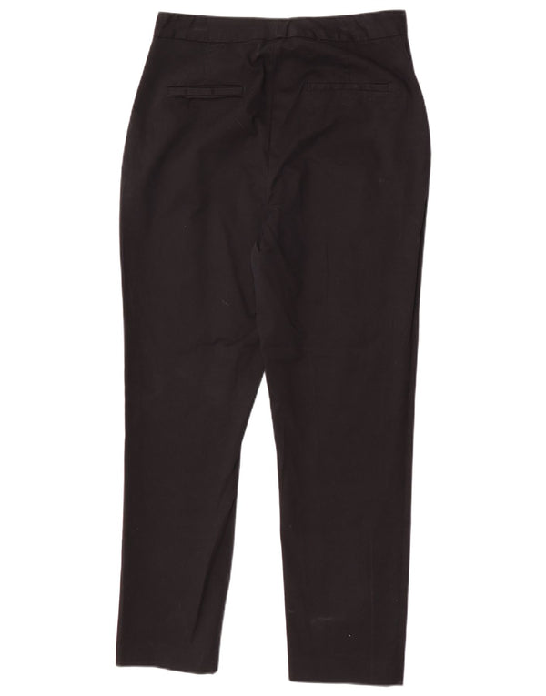 Zara Pantalon court slim pour femme Large W30 L26 Coton noir