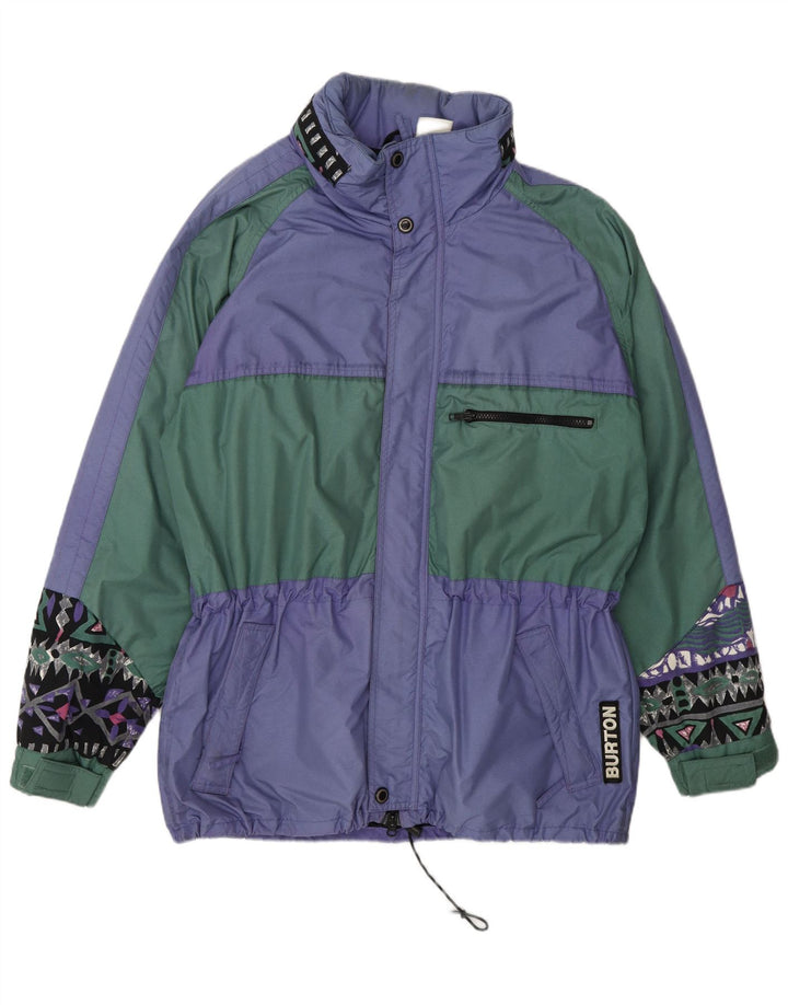Burton Veste coupe-vent pour homme UK 38 Nylon color block violet moyen
