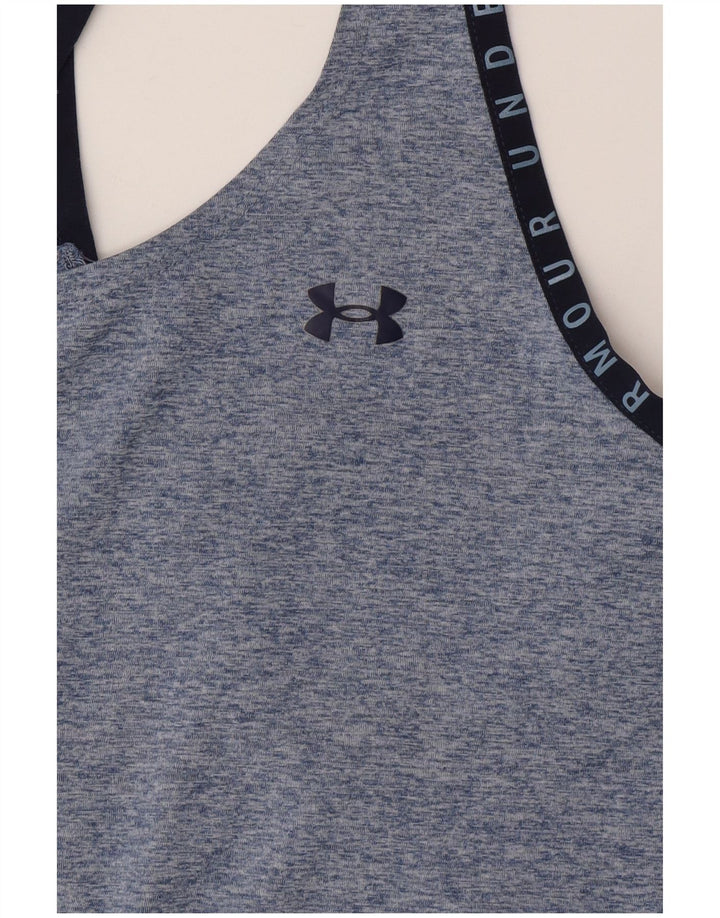 Under Armour Débardeur graphique pour femme UK 10 Small Bleu moucheté
