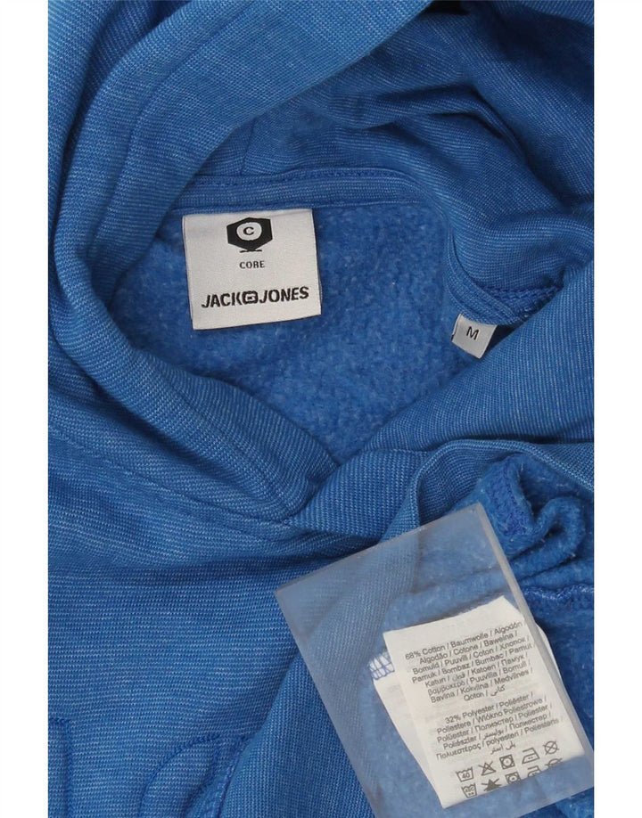 Jack & Jones Pull à Capuche Graphique Homme Bleu Moyen Coton