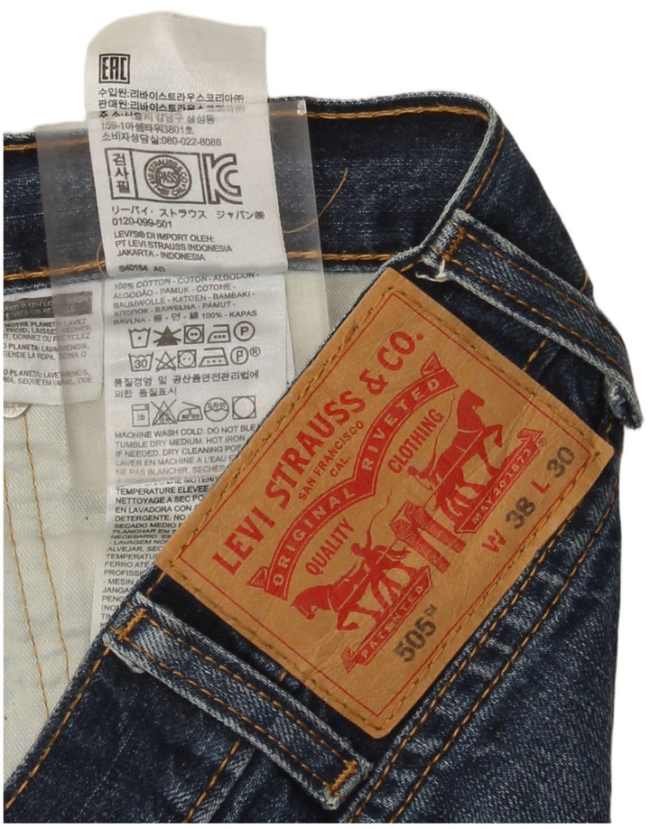 Levi's Jean Droit 505 Homme Bleu W38 L30 Coton