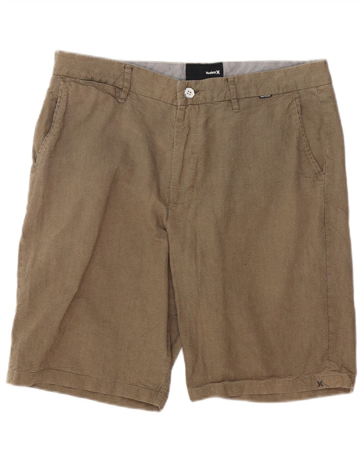 HURLEY Short Chino Homme W34 Large Beige Coton
