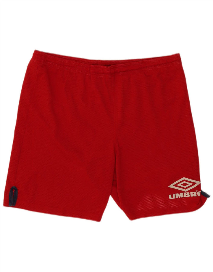 Umbro Short de Sport Homme Rouge Large