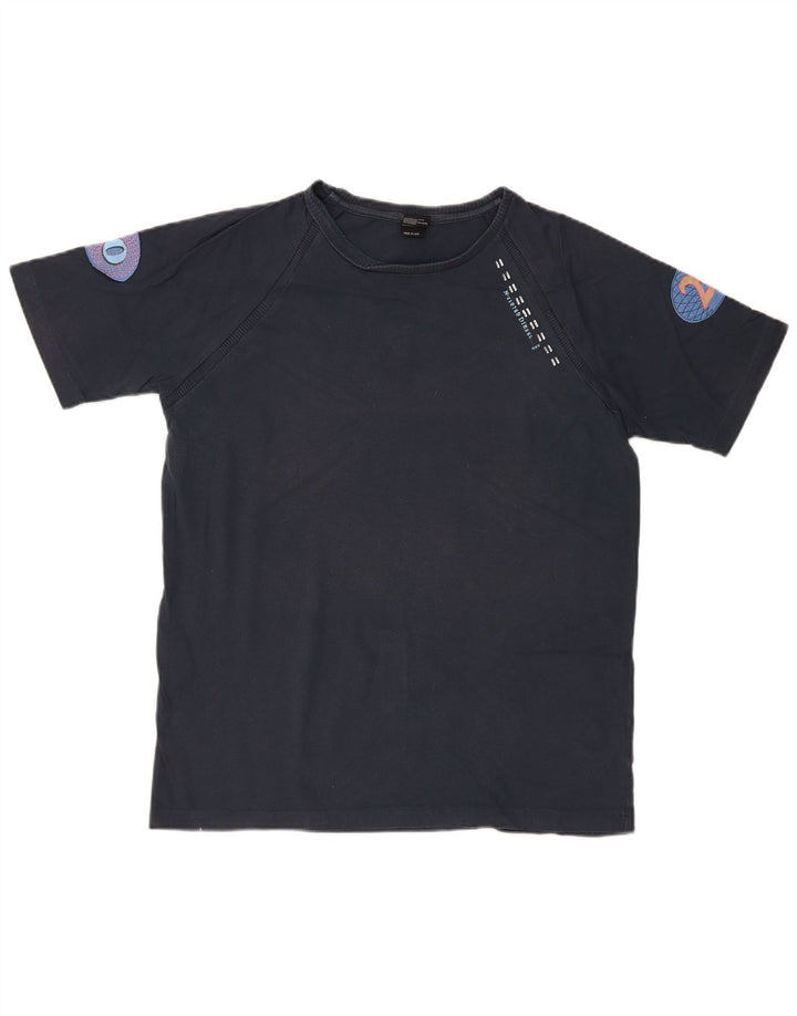 DIESEL T-Shirt Graphique Homme XL Bleu Marine