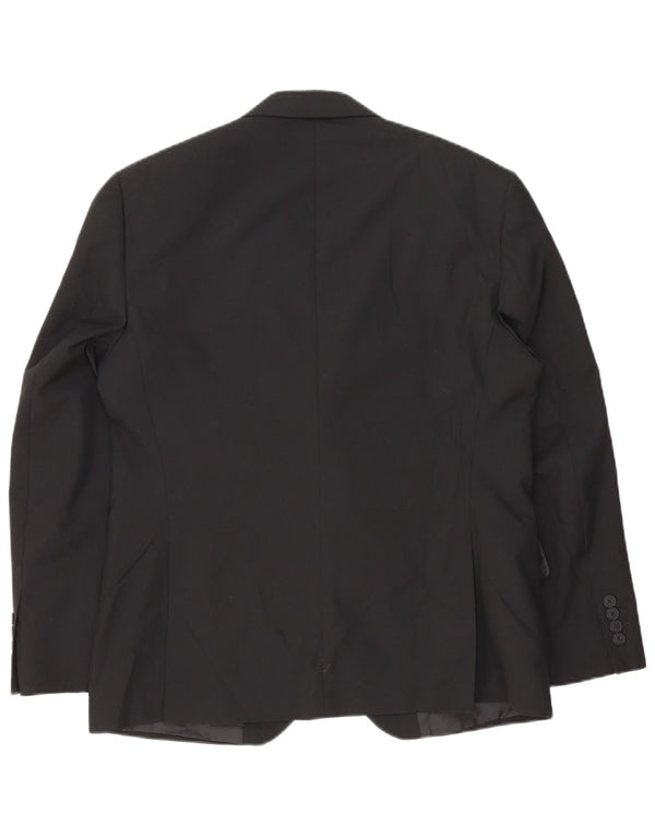 Marks & Spencer Veste blazer courte à 2 boutons pour homme UK 40 Noir moyen