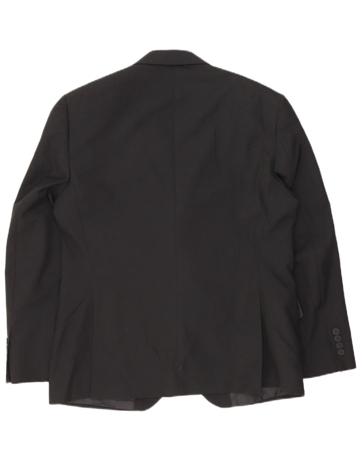 Marks & Spencer Veste blazer courte à 2 boutons pour homme UK 40 Noir moyen