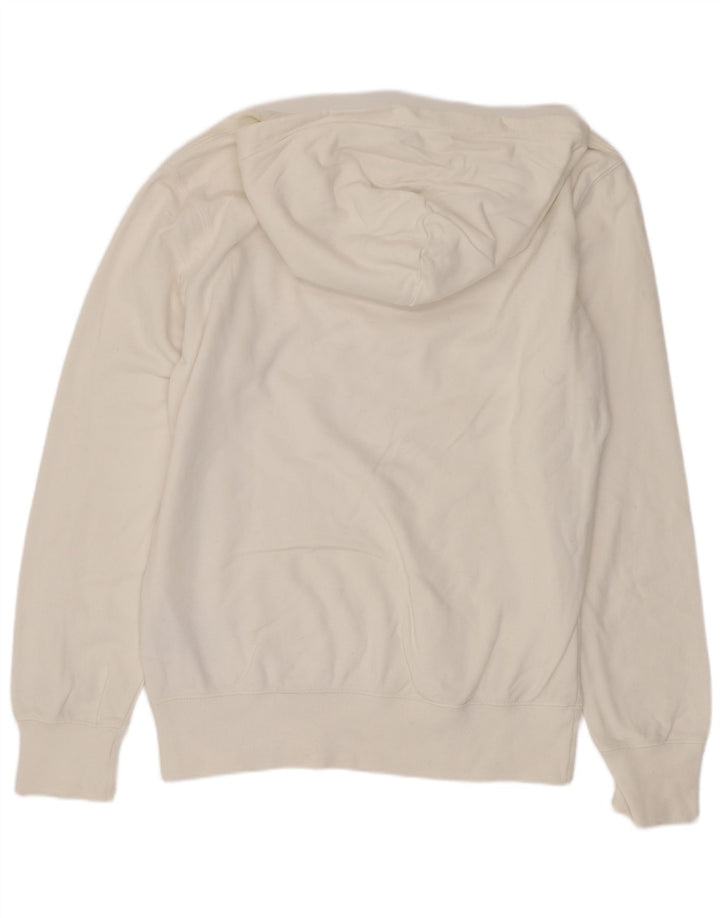 Champion Pull à Capuche Graphique Homme Blanc Moyen Coton