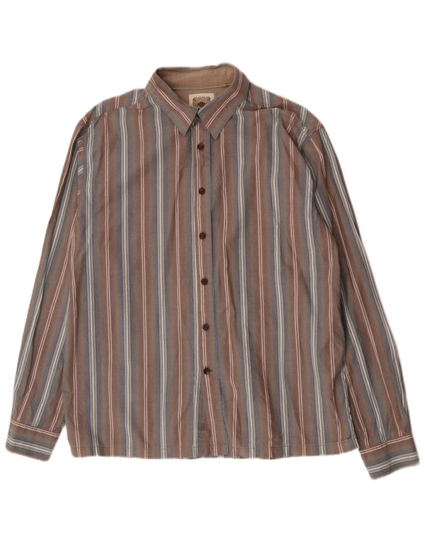 Chemise Homme Fat Face Large Gris Rayé Coton