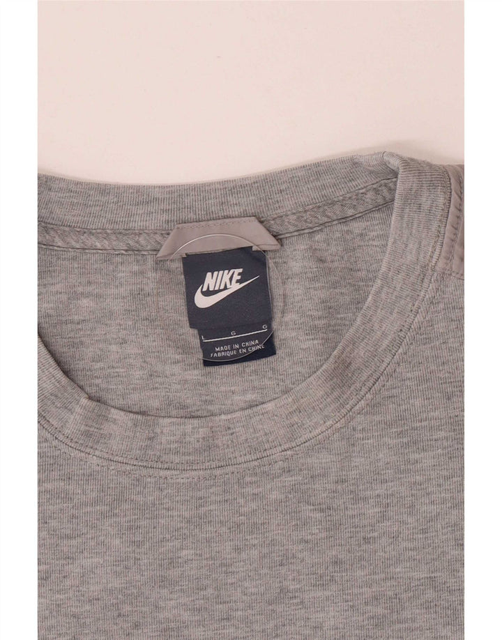 Nike Sweat-shirt pour femme UK 14 Large Gris moucheté